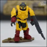 HALO MEGA CONSTRUX INFINITE MAF 2 YELLOW RED UNSC SPARTAN ANUBIS MINI FIGURE