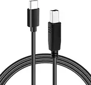 Flexible 10ft USB C to USB B Printer Cable for MacBook Pro/Air, Compatible with Yamaha Piano MIDI Keyboard, DAC, DJ Controller and More