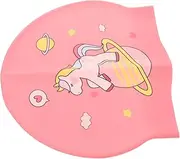 Unicorn Swimming Cap for Girls Comfortable and Fashion Stretchy Swim Cap for Long Hair and Elastic Design