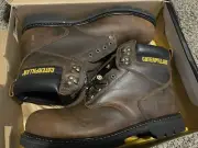Caterpillar Men Second Shift Steel Toe Work Boot Dark Brown 13 Work Boots