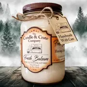 Fresh Balsam, Winter Candle, Christmas Candle, Soy Candle, Gift Candle