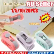 1/5/10/20X Quilt Cover Gripper Without Needle Bed Duvet Covers Sheet Clip Cla#T
