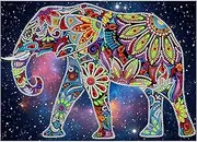 Songdao 5D Diamond Painting Kit, Luminous Diamond Art Easy Kits, Diamond Painting Glow in The Dark Partial Drill Diamond for Adults Kids (Elephant)
