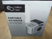 Culina Chef 1.2L Portable Ice Maker CC-24005, Self-Cleaning, Bullet Ice, Handle