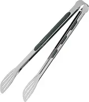 Cabilock Tongs Flat Top Grill Accessories Extra Long Tongs for Grilling Barbecue Accessories Charcoal Camp Stove Liner Barbecue Clip Barbeque Long Grill Tongs Green 304 Stainless Steel