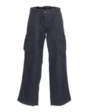 NWT ARMANI JEANS PANTS cargo cotton Navy blue light trousers luxury Italy us 38