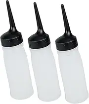 WOONEKY 3pcs Dry Cleaning Bottle Hair Dye Bottle Applicator Bottle Empty Squeeze Bottles Hair Coloring Squeeze Bottles Hair Dye Squeeze Bottles Empty Salon Bottles Refillable Empty Bottle