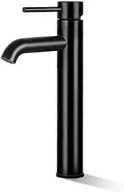Cefito Basin Mixer Tap, 6l/min Bathroom Taps Filter Swivel Brass Faucet Kitchen Sink Water Faucets Spray Head Bath Fixtures Home Laundry Vanity Improvement, Hot and Cold Switch Black