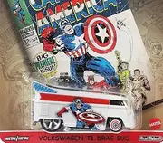 Hot Wheels Volkswagen T1 Drag Bus, [White] Captain America 1/5
