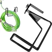 Hose Holder Wall Mount, Heavy Duty Metal Hose Holder, Iron Material, Space-Saving Pipe Storage Rack, Ideal For Yard, Basement, Shed, Tool House, Garage, Versatile Outdoor, 1 Pack