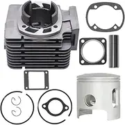 Top End Piston Kit For Yamaha G1 2-Cycle Gas Golf Cart Cylinder Piston Kit Top End Rebuild Kit 1978-1989 W/Gaskets