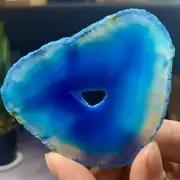 47G Natural Beautiful Agate Geode Druzy Slice Extra Large Gemstone
