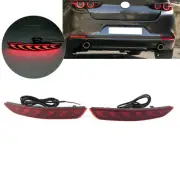 2x Rear Bumper Brake Light Dynamic Turn Signal Lamp For Mazda3 Axela 2019-2021