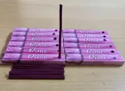 120 Sticks ROSE Gulab Dhoop Incense Sticks 4 inch long (Garden Fresh) F/S