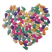 100pcs Backflow Incense Cones Kit For Ceramic Waterfall Smoke Burner Censer NEW