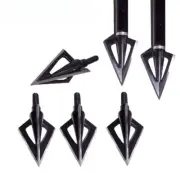 3/6/12pcs 100Gr Archery Broadhead 3 Blades Target Point Tips Arrow Accessory