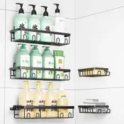 Posyla Shower Caddy 5 Packs Shower Organizers with 3 Shower Shelves 2 Soap Di...