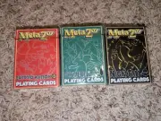 MetaZoo Kickstarter USPCC WPT Playing Card GILDED 3 Deck Set RARE SEALED