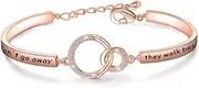 [Zuo Bao] Memorial Bracelet in Memory of Dad Mom Sympathy Gift Those We Love Don't Go Away They Walk Beside Us Every Day Loss Jewelry for Her