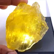 DYED Natural 606.0 Ct Yellow Sapphire Rough IGL Certified Loose Gemstone 5MSZ