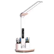 USB Charging LED Reading Light Desk Lamp Touch Control Table Bedside Lamps Alarm