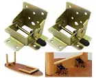 -2pieces of 90 Degrees self-Locking Table Legs Supporting Folding Furniture F...