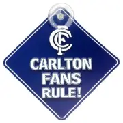 AFL Carlton Blues CAR SIGN - Footy Fans Aussie Rules - Post tracking