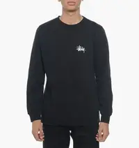 在飛比找Yahoo!奇摩拍賣優惠-【HOMIEZ】STUSSY BASIC LOGO CREW