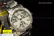 Invicta Women WILDFLOWER 0.07 Carat Diamond MotherofPearl Dial Chronograph Watch