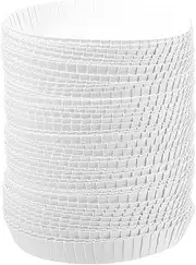Dessert Cups, Snack Cups,200 pcs Cap Tea White Mug Kitchen Cup Drinking Paper Covers Togo Disposable Round Lids Lid Perfect Home Hotel Milk Cafe Hot or Bars Ktv Biodegradable Dome Stackable
