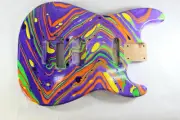 Multicolor HxS OFR Floyd Rose Strat Stratocaster body Fits Fender neck J538