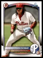 230 Card Lot 2025 Bowman 1st Prospect #BP-65 Aroon Escobar Phillies
