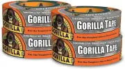 Gorilla Silver Duct Tape, 1.88" x 35 yd, Silver, (Pack of 4)