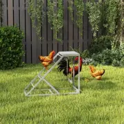 Wooden Chicken Toys for Coop with Swing, Multiple Perches, Platform, Gray