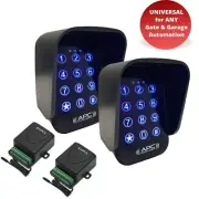 Universal Automatic Gate Wireless Keypad - Two Keypads and Two Receiver Combo