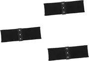 [DEARMAMY] 3pcs Belt Corset Coat Accessory Women Dress Cinch Waist Dress Accessories Cosplay Accessories Elastic Black