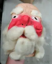 Vintage/Antique 1940s/50s Santa Claus Rubber Full Head Mask New NOS Halloween