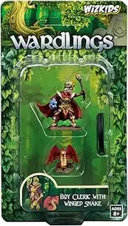 WizKids WK73321 Miniatures Boy Cleric & Winged Snake