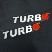 2x Matte 3D TURBO Snail Metal Badge Sticker Emblem Decal Trunk Hatchback Limited (for: Renault)
