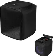 Mesh Speaker Protective Cover Sleeve for JBL PartyBox Encore Essential Speaker Fabric Full Cover Dust Shield Side Magic Tape Opening Secure Elastic Bands Magic Tape Attachment