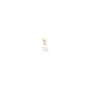 14k Yellow Gold Diamond Cultured Pearl & (H/I1 Quality) Diamond Pendant
