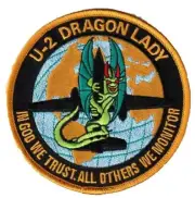 Lockheed Martin® U-2 Dragon Lady® Patch, Officially Licensed, 4", With Hook and