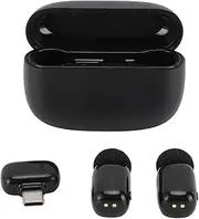 Lavalier Microphone, Clear Sound Lapel Mic with 48kHz 16 Bit Recording, Long Battery Life for Singing Interviews, Noise Canceling, for Live Streaming
