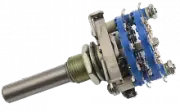 Electroswitch D2D0206N 1 Diameter Open Frame Rotary Switch - 2 Pole - 2 to 6...