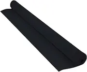 Wedding Aisle Runner Weddings Carpet Runner Black Aisle Runner Rugs, 2mm Thickness Non-Slip Hallway Rugs Roll for Church Wedding Outdoor Prom, with 1 Piece Carpet Tape(1.2x25m)