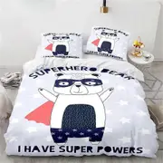 v1678 Bed Sheets Cartoon Musical Monkey Bedding Set Duvet Cover Bedroom Comforter Covers Single Twin King Size Quilt Cover Home Textile 3-Piece Beddin