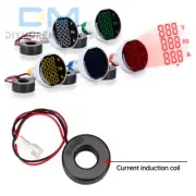 3 in 1 LED Digital Voltmeter Ammeter Frequency Meter AC 60-500V 0-100A 49mm