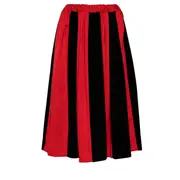 [COMME des GARCONS COMME des GARCONS] Wool Gabardine Cotton Velvet Skirt