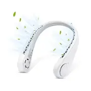 The Portable Neck Fan From Popular Earphone Design,The Leafless Neck Fan