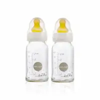 在飛比找momo購物網優惠-【丹麥Hevea】無毒硼矽玻璃奶瓶120ml（二入）(德國製